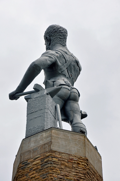 butt shot of the Vulcan Statue